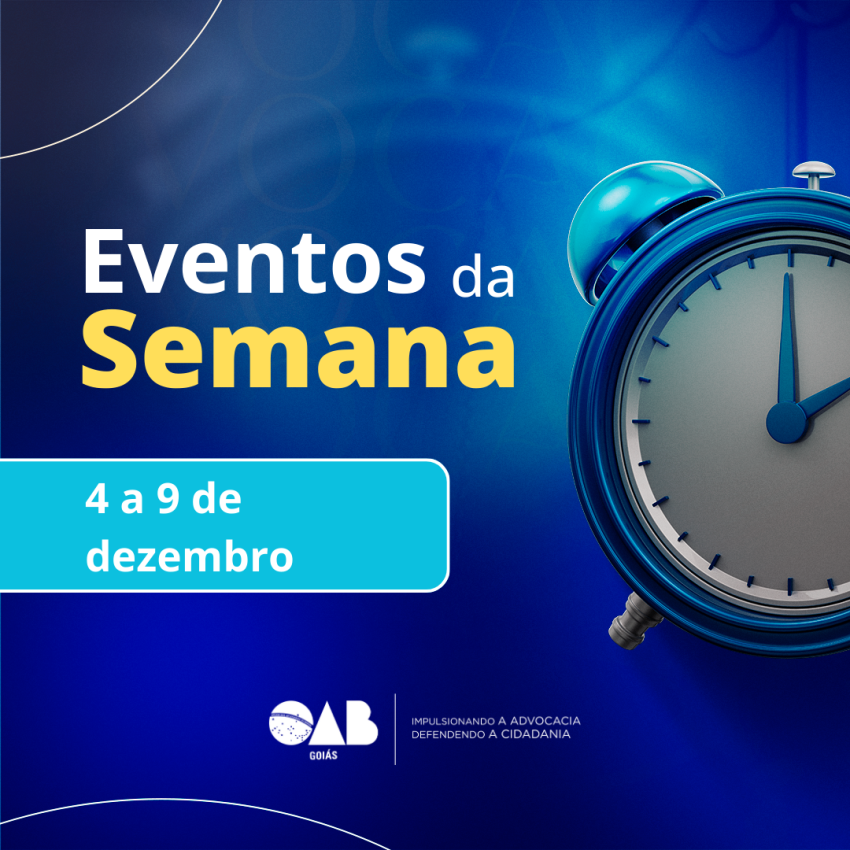Eventos OAB: confira a agenda de 4 a 9 dezembro