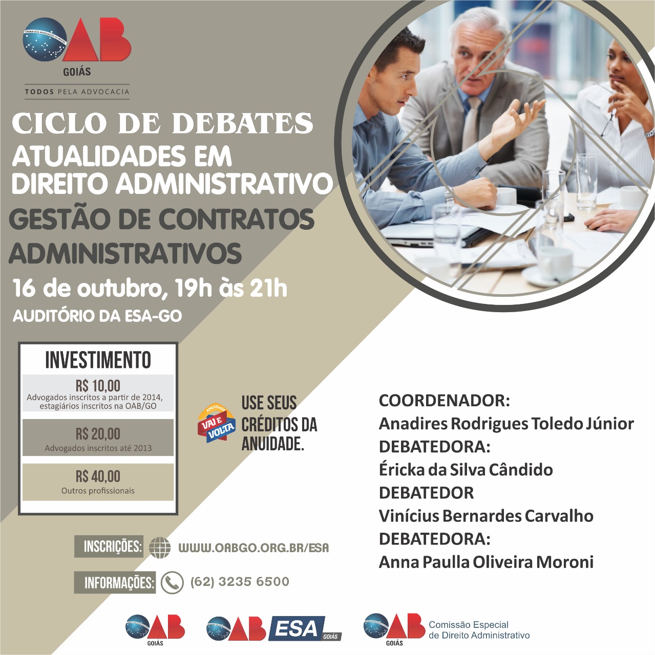 16.10 - Ciclo de Debates: Gestão de Contratos Administrativos