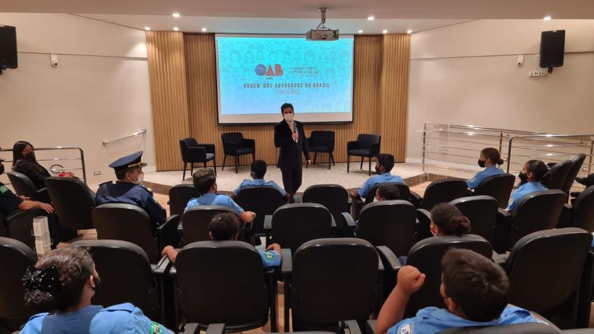 Diretor da ESA profere palestra a integrantes da 2 turma do Projeto Guarda Mirim