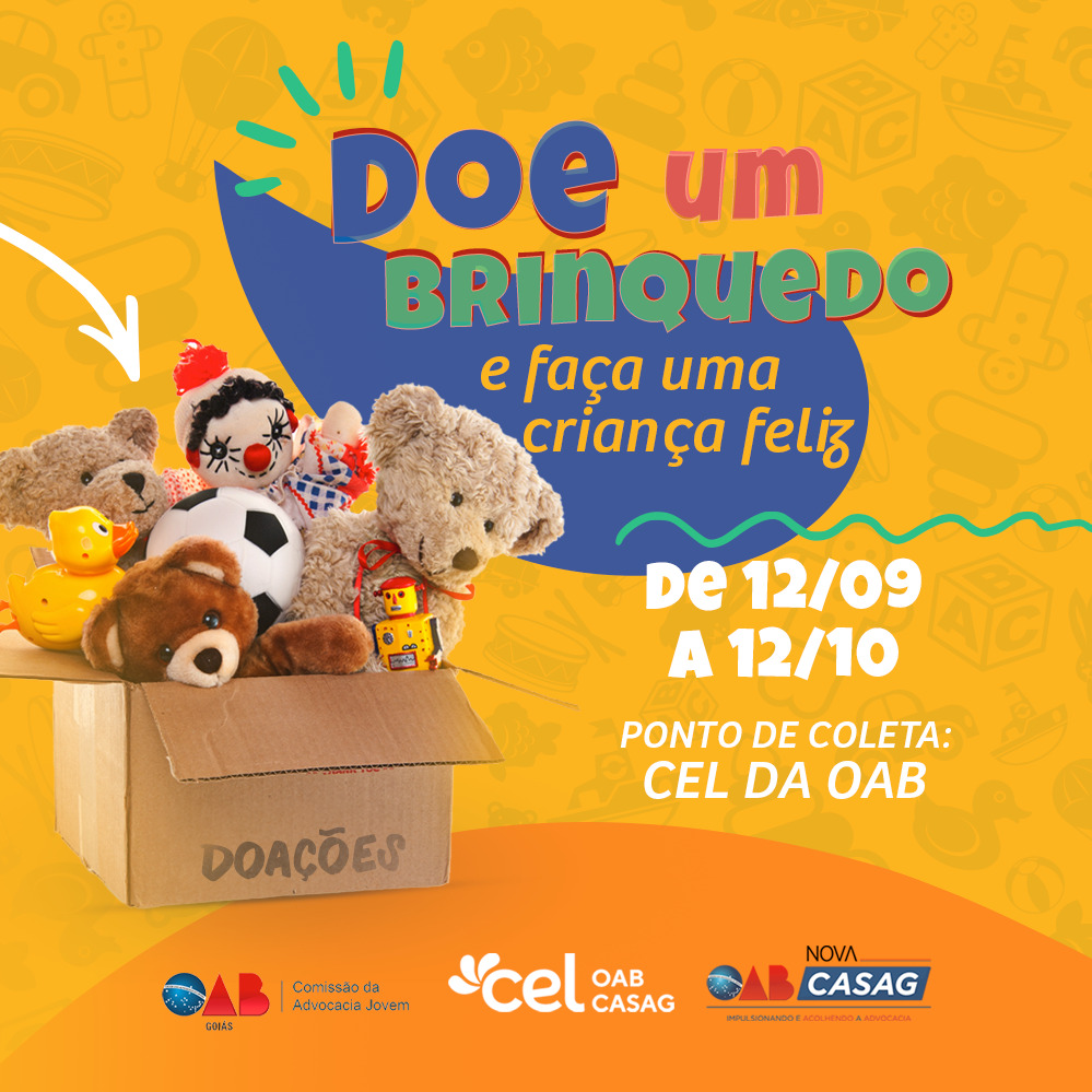 CEL da OAB lança campanha para arrecadação de brinquedos para o Dia das Crianças