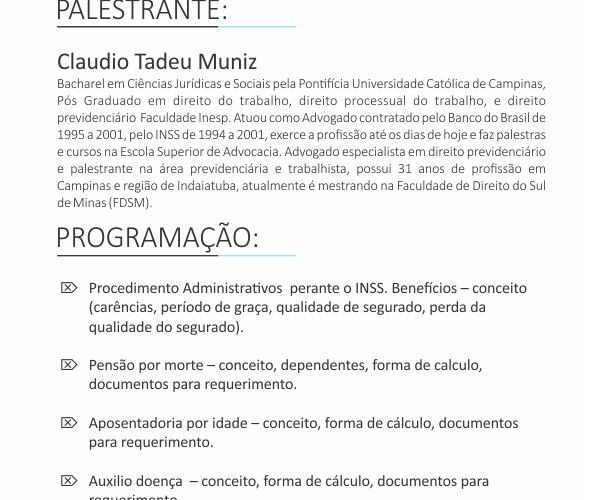 XV Colégio de Presidentes de Subseções começa dia 4