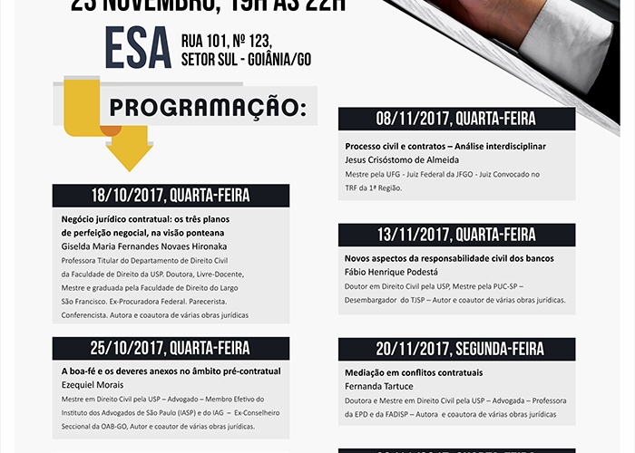 ESA realiza cursos em Inhumas e Piracanjuba
