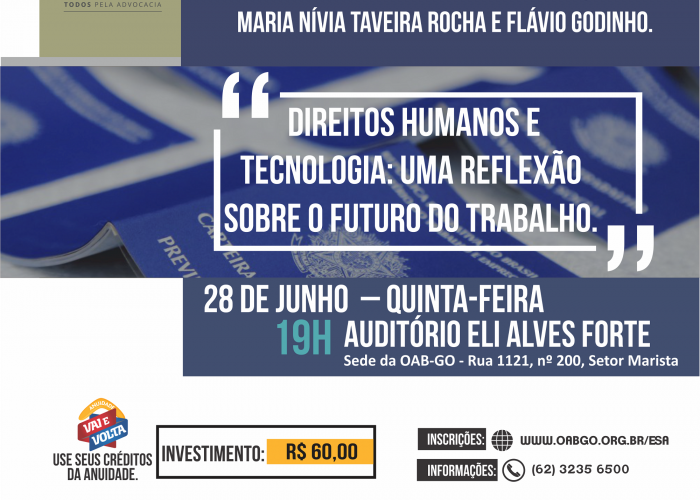 ESA-GO discute Direitos Humanos e Tecnologia em Aula Magna