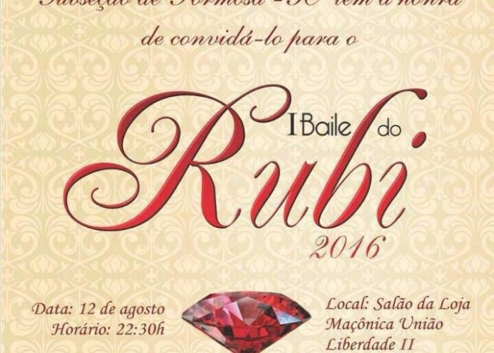 Subseção de Formosa sedia 1ª edição do Baile do Rubi