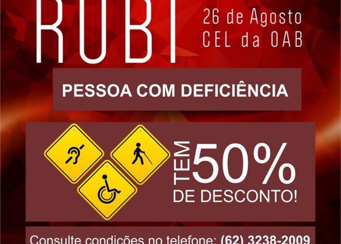 Baile do Rubi: pessoas com deficiência terão desconto de 50%