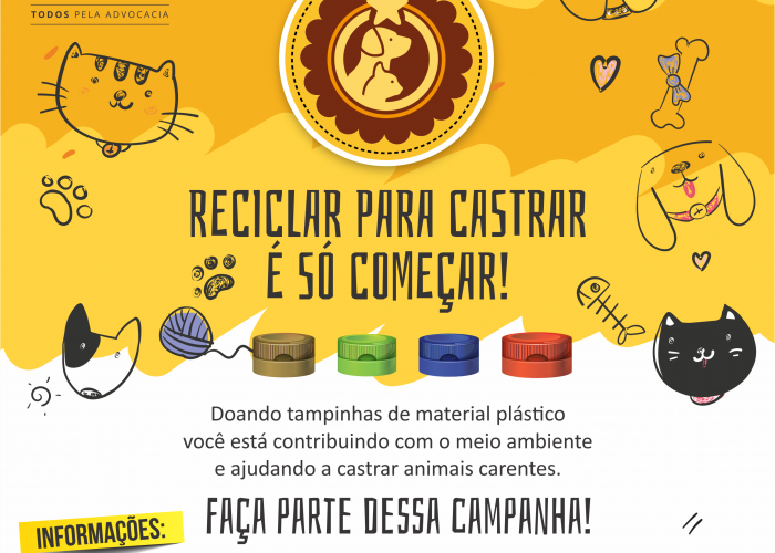 CEPDA arrecada materiais recicláveis para a castração de animais de rua