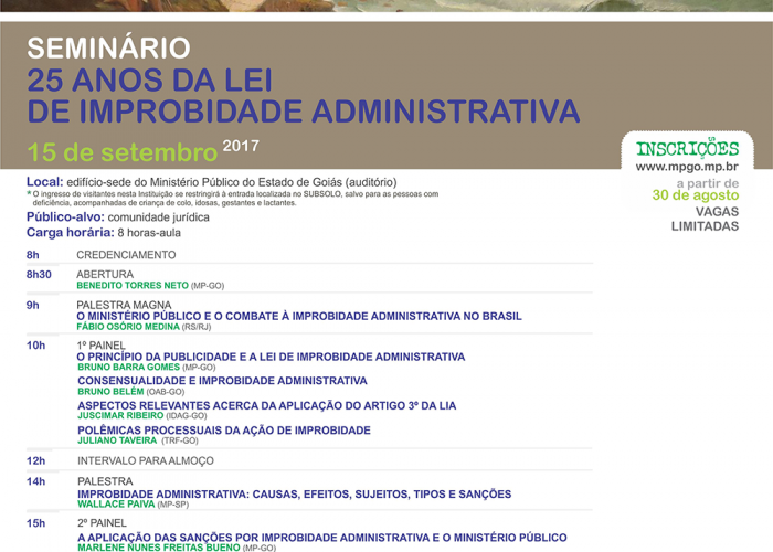 1º Simpósio do Movimento Goiano de Combate à Corrupção Eleitoral