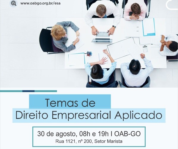 Em palestra, OAB-GO debate mediação empresarial