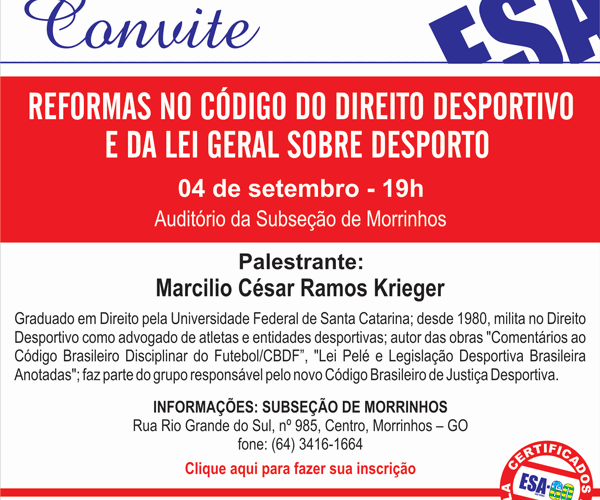 Secretário-geral da OAB-GO parabeniza CAJ