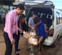 CAJ entrega donativos a famílias afetadas pela chuva