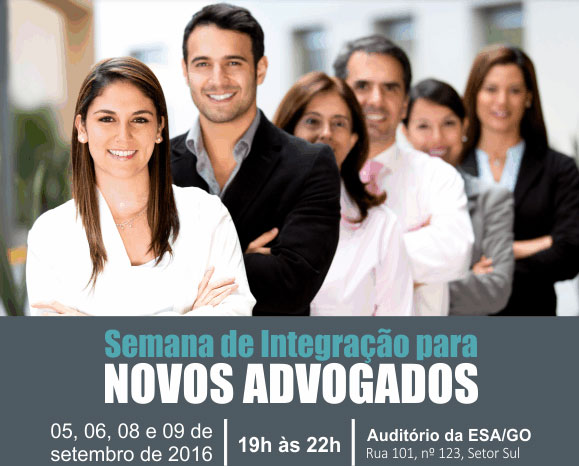 Semana de Integração para os novos advogados começa nesta segunda