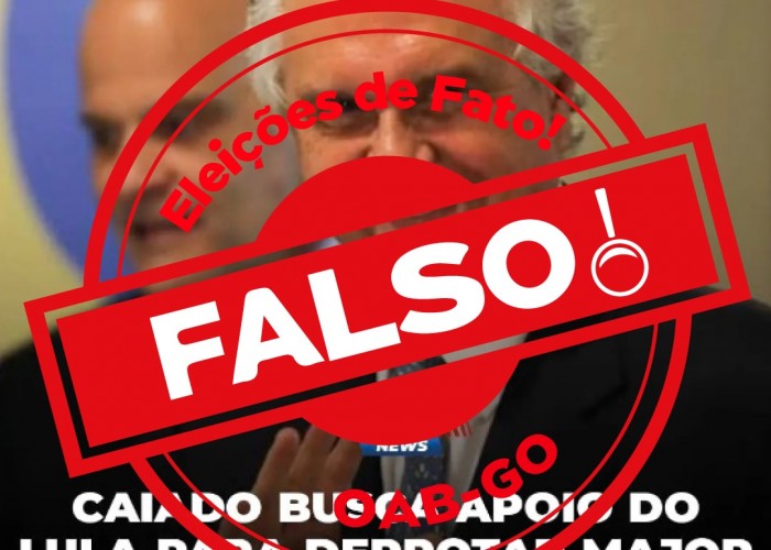É falsa a notícia de que Caiado busca aliança com Lula