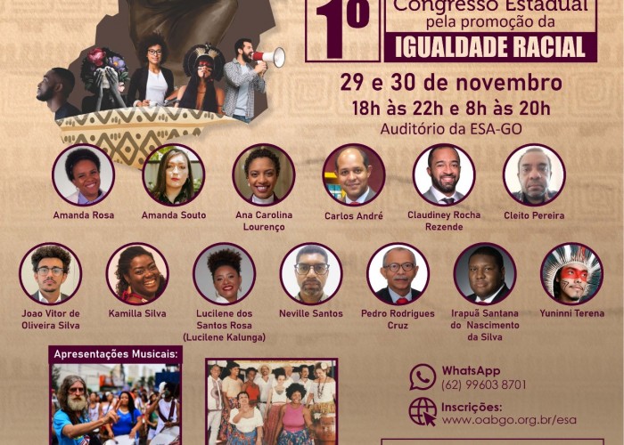 OAB-GO realiza o 1º Congresso Estadual Pela Promoção da Igualdade Racial