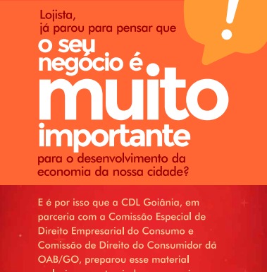 OAB-GO firma parceria com CDL Goiânia para orientar lojistas e consumidores durante as vendas de Natal