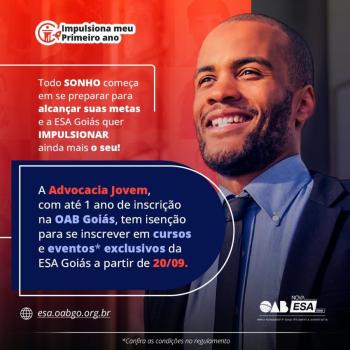 OAB-GO e ESA-GO oferecem 100% de desconto em cursos e eventos