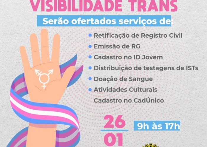 OAB-GO PARTICIPARÁ DO MUTIRÃO DA VISIBILIDADE TRANS; EVENTO OCORRE NA PRÓXIMA SEXTA-FEIRA