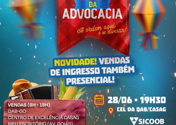 Casag realiza Arraiá da Advocacia na próxima sexta-feira