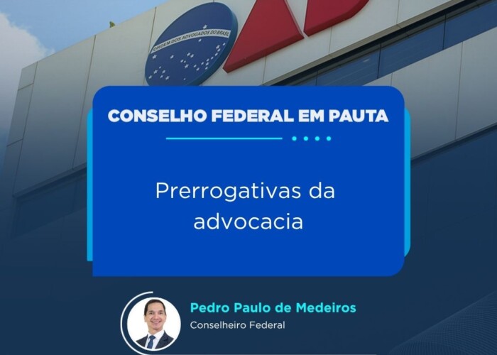Conselheiro federal Pedro Paulo de Medeiros destaca ações do Sistema Nacional de Defesa das Prerrogativas da Advocacia