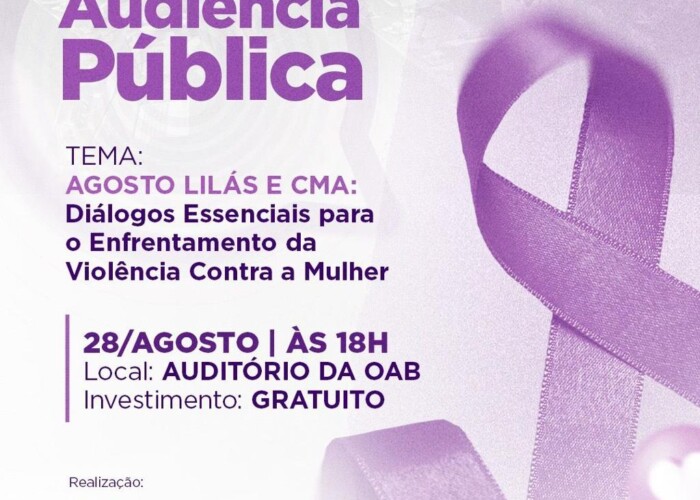 Comissão da Mulher Advogada da OAB-GO promove Audiência Pública sobre o combate à violência contra a mulher