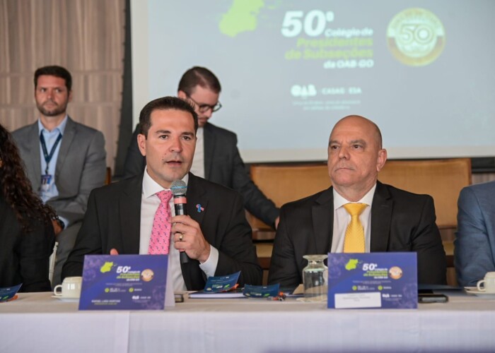 Pela primeira vez em 50 edições, presidente do TJGO vai à abertura do Colégio de Presidentes da OAB-GO e responde às pautas da advocacia