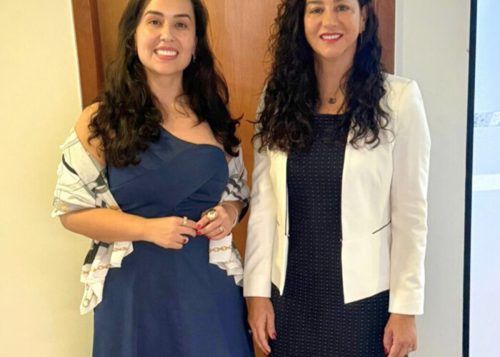 Ouvidora Layla Oliveira Gomes realiza visita institucional ao TRE-GO para fortalecimento de projetos voltados às mulheres