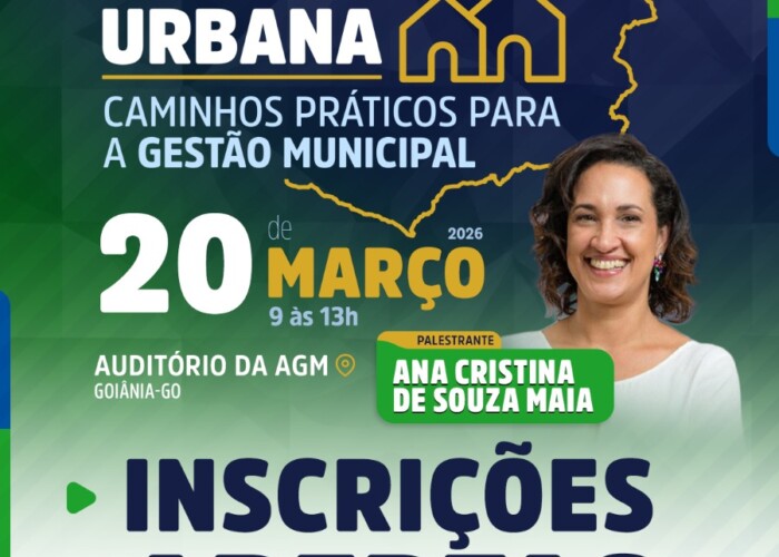 OAB-GO informa inscrições abertas para workshop sobre regularização fundiária urbana