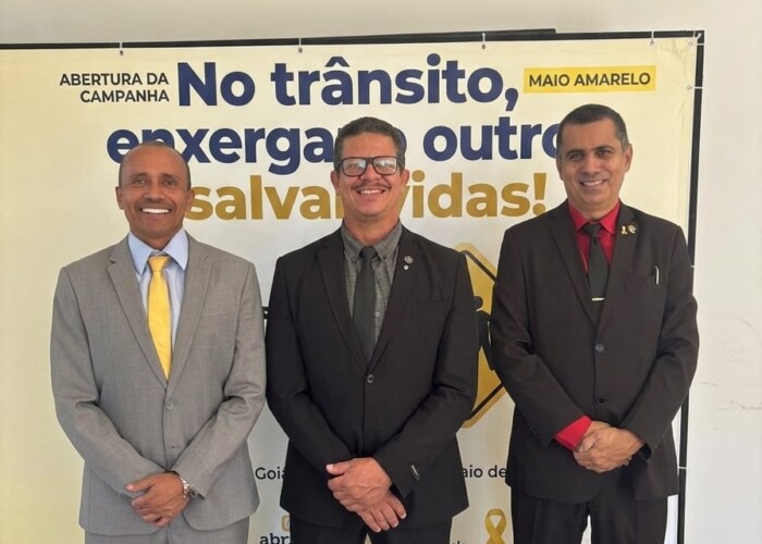 Comissão de Direito de Trânsito da OAB-GO participa da abertura da campanha Maio Amarelo promovida pelo DETRAN-GO