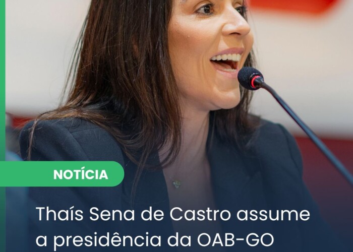 Thaís Sena de Castro assume presidência da OAB-GO