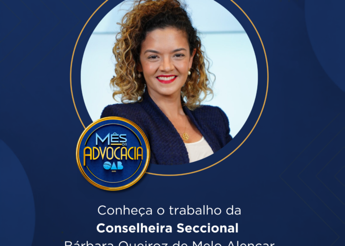 Mês da Advocacia: conheça a conselheira Bárbara Queiroz de Melo Alencar