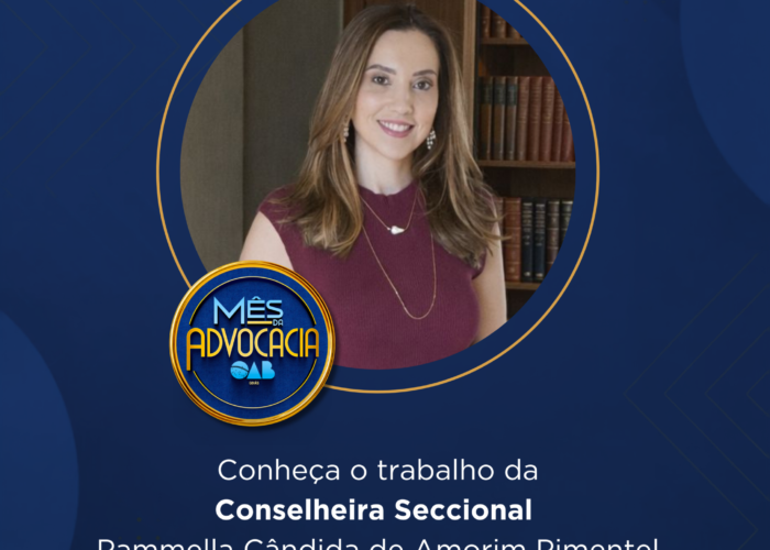 Mês da Advocacia: conheça a conselheira Pâmmella Cândida de Amorim Pimentel