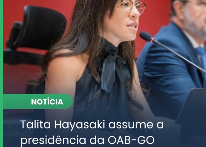 Talita Hayasaki assume presidência da OAB-GO