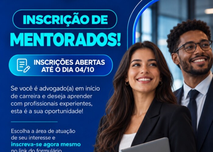 OAB-GO abre inscrições para jovens advogados participarem da 4ª edição do Projeto Mentoria